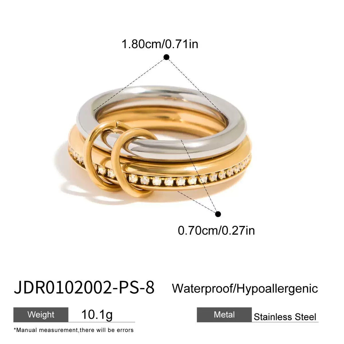 Triple Layered Band Ring