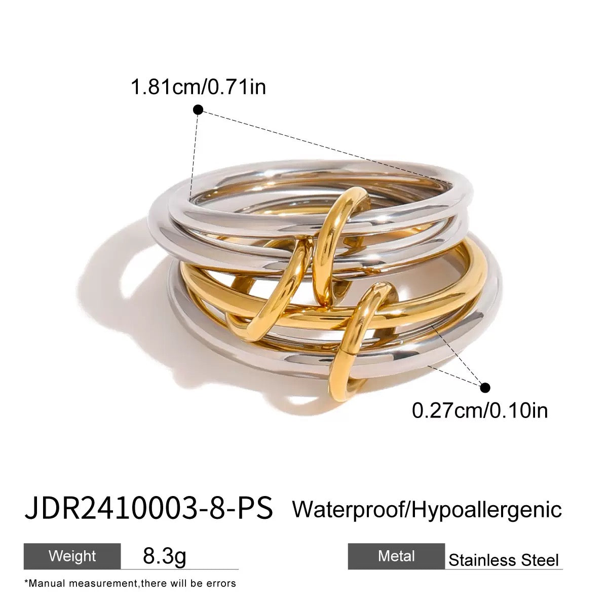 Mixed-Metal Multi-Band Ring