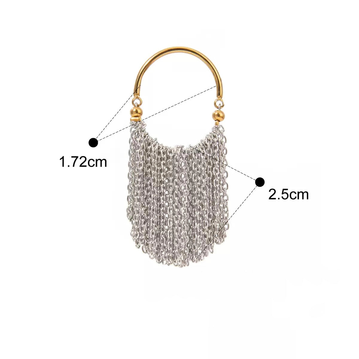 Dancing Chains Statement Ring