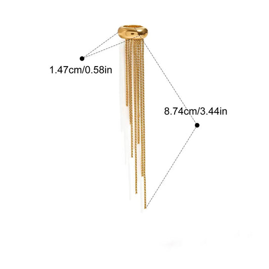 Mono Ear Cuff “Golden Waterfall”