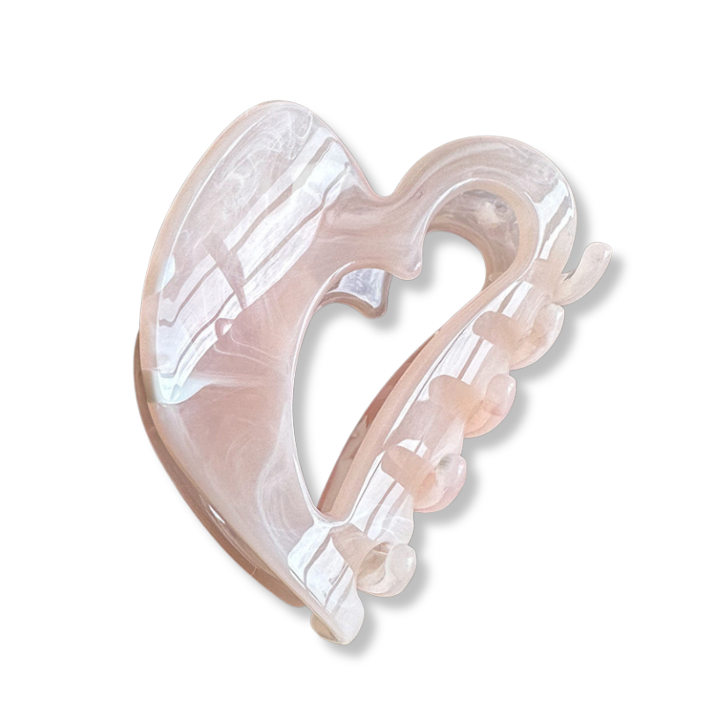 Heart Shape Hair Claw – Marble Collection
