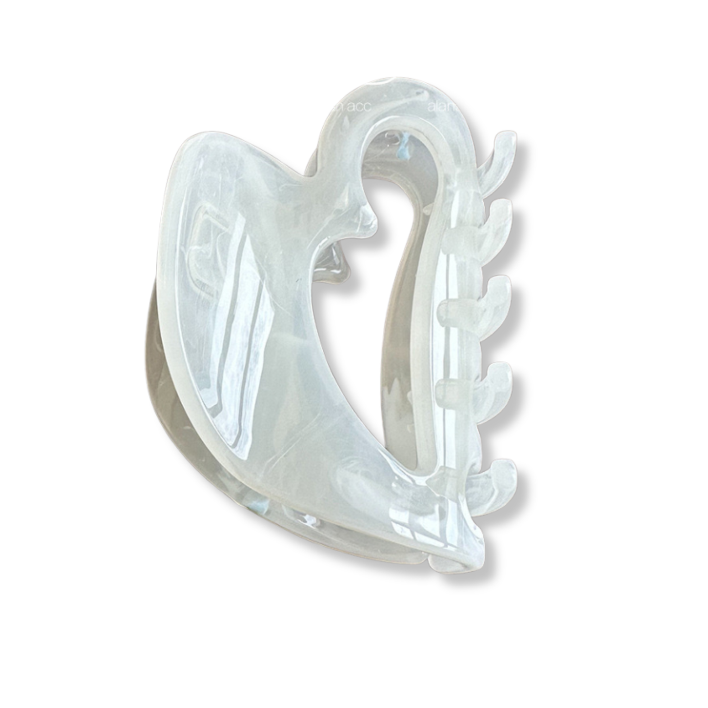 Heart Shape Hair Claw – Marble Collection