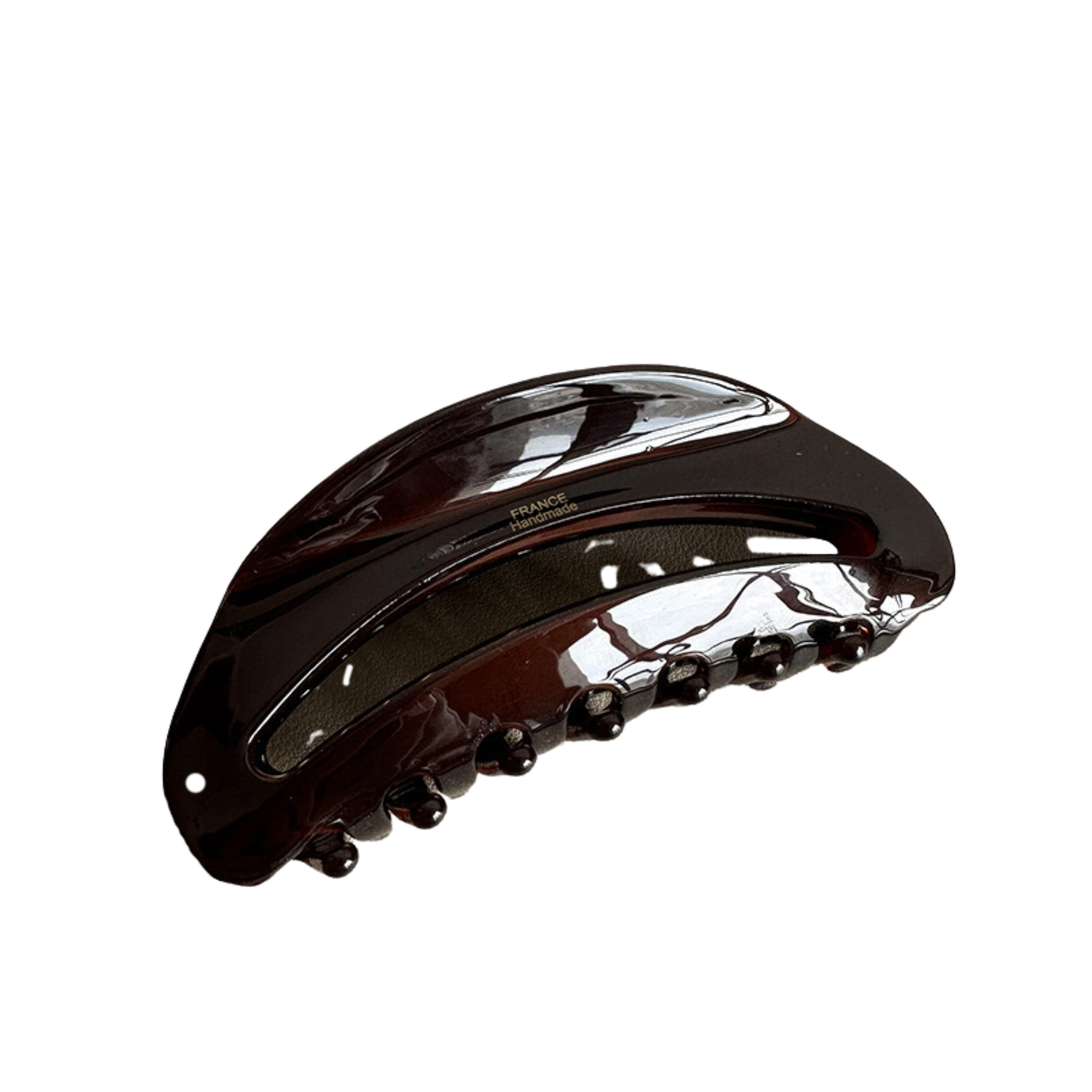 Curved Hair Claw – Brown