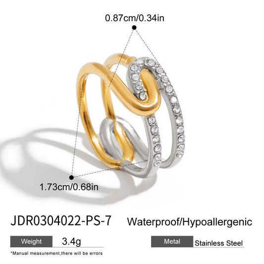 Twisted Crystal Wave Ring