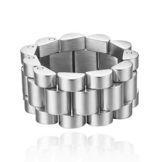 Stainless Steel Link Band Ring